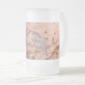 Trendy Cool Marble Stone Texture Mattglas Bierglas (VorderseiteRechts)