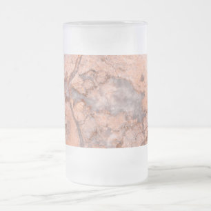 Trendy Cool Marble Stone Texture Mattglas Bierglas