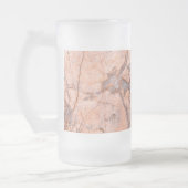 Trendy Cool Marble Stone Texture Mattglas Bierglas (Links)