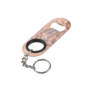 Trendy Cool Marble Stone Texture Mini Flaschenöffner (Rückseite Schrägansicht)