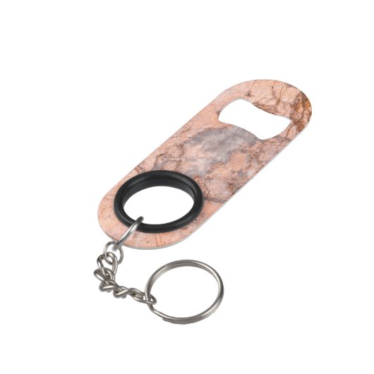 Trendy Cool Marble Stone Texture Mini Flaschenöffner (Rückseite Schrägansicht)