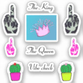 Trendy Cool Stickers für Back of IPhone Aufkleber (Vorderseite)