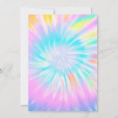Trendy Cool Tie Dye Colorful Sweet 16  Einladung (Rückseite)