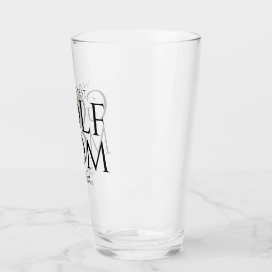 Trendy Cool "WORLD'S BEST GOLF MAMA" Green Pint Glas (Links)