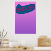 Trendy Cool Zine Style Verkaufspopster Poster (Küche)