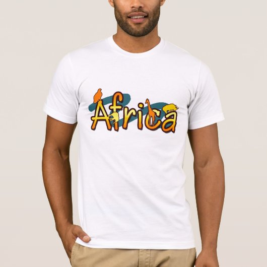 Trendy coole Afrikas und der Spaßentwurfs-Männer T T-Shirt (Vorderseite)