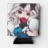 Trendy & Coole Anime Girl/Personalisierung Dosenkühler (Vorderseite)