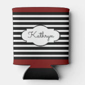 Trendy & Coole Anime Girl/Personalisierung Dosenkühler (Rückseite)