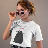 Trendy Coole Katze und all diese einfache Illustra