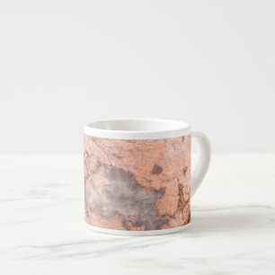 Trendy Coole Marmorstein-Textur Espressotasse