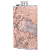 Trendy Coole Marmorstein-Textur Flachmann (Links)