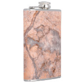 Trendy Coole Marmorstein-Textur Flachmann (Rechts)