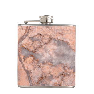 Trendy Coole Marmorstein-Textur Flachmann