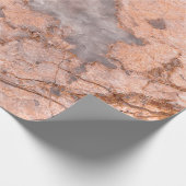 Trendy Coole Marmorstein-Textur Geschenkpapier (Ecke)