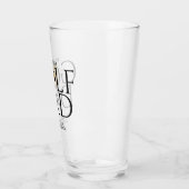 Trendy Cooler "BEST GOLF VATER DER WELT" Gold Pint Glas (Links)