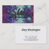 Trendy cooler funkelnd neuer Nebelfleck-Entwurf Visitenkarte (Vorne/Hinten)