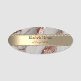 Trendy Copper Glitzer Marble Gold Namensschild