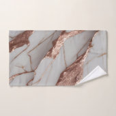 Trendy Copper Glitzer Marmor Badhandtuch Set (Handtuch)
