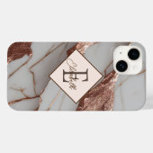 Trendy Copper Glitzer Marmor Case-Mate iPhone Hülle (Rückseite (Horizontal))