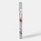 Trendy Copper Glitzer Marmor Case-Mate iPhone Hülle (Rückseite / Links)