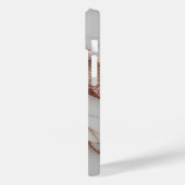 Trendy Copper Glitzer Marmor Case-Mate iPhone Hülle (Rückseite / Links)
