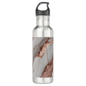 Trendy Copper Glitzer Marmor Edelstahlflasche (Vorderseite)