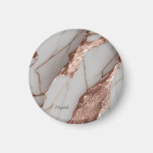 Trendy Copper Glitzer Marmor Magnet (Vorne)