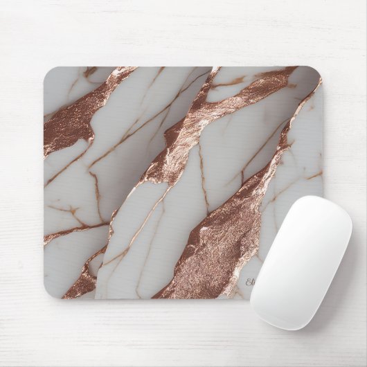 Trendy Copper Glitzer Marmor Mousepad (Mit Mouse)