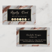 Trendy Copper Glitzer Marmor Treuekarte (Vorne/Hinten)