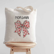 Trendy Coquette Bow Red Hearts