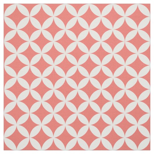 Trendy Coral Diamond Lattice Muster Stoff (Muster)