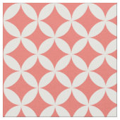 Trendy Coral Diamond Lattice Muster Stoff (Nahaufnahme)