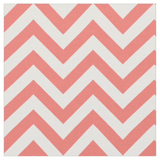 Trendy Coral Zickzack Pattern Stoff (Nahaufnahme)