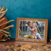 Trendy Cork Personalisiert Name Foto Plaque Fotoplatte