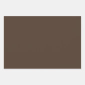 Trendy Country Rustic Brown Solid Color Geschenkpapier Set (Vorderseite 3)
