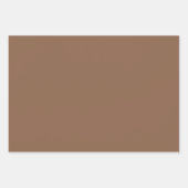 Trendy Country Rustic Brown Solid Color Geschenkpapier Set (Vorderseite 2)
