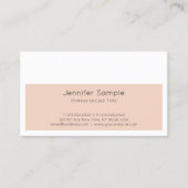 Trendy Creative Design Moderne Sleek Schlicht Luxu Visitenkarte (Vorderseite)