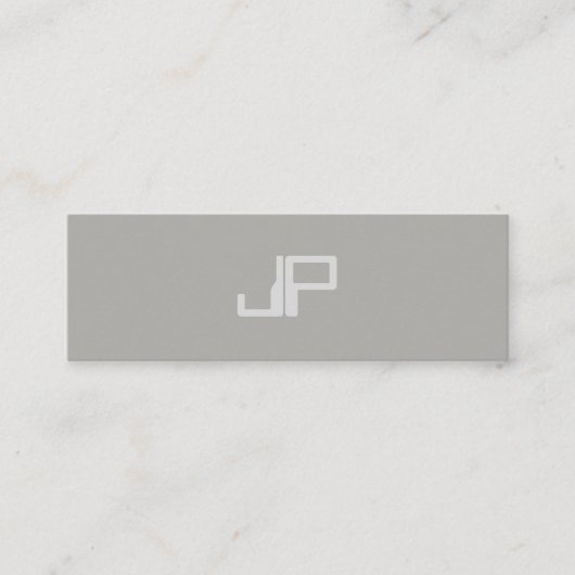 Trendy Creative Design Monogram Minimalistisch Sch Mini Visitenkarte (Vorderseite)