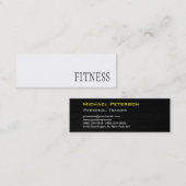 Trendy Creative Fitness Sport Business Card Mini Visitenkarte (Vorne/Hinten)