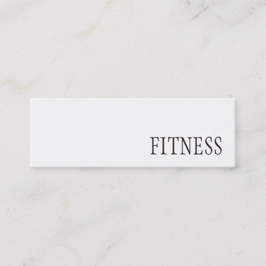 Trendy Creative Fitness Sport Business Card Mini Visitenkarte (Vorderseite)