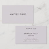 Trendy Creative Minimalistic Modern Template Top Visitenkarte (Vorne/Hinten)