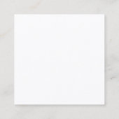 Trendy Creative Mit Monogramm Sleek Graphic Design Quadratische Visitenkarte (Rückseite)