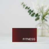 Trendy Creative Red Fitness Sport Business Card Visitenkarte (Stehend Vorderseite)