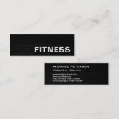 Trendy Creative Wood Fitness Sport Business Card Mini Visitenkarte (Vorne/Hinten)