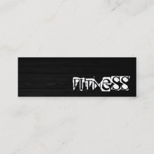 Trendy Creative Wood Fitness Sport Business Card Mini Visitenkarte