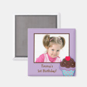 Trendy Cupcake Birthday Party Gefallen Magnete Magnet (Vorderseite/Rückseite)