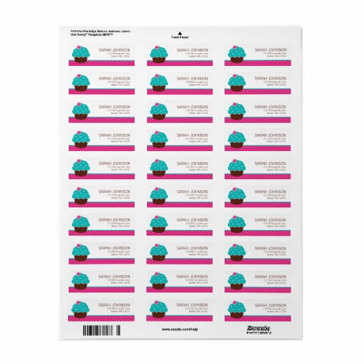 Trendy Cupcake Pink Polka Dot (Vorne)