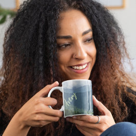 Trendy Custom Clingmans Dome Smoky Mountain Foto Kaffeetasse