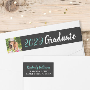 Trendy Custom Foto Abschluss Rücksendeadresse