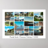 Trendy Custom Instagram Travel Destination Fotos Poster (Vorne)